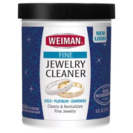 Weiman Weiman Fine Jewelry Cleaner Liquid with Cleaning Brush – Restores Shine & B...