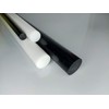 Round Pole Made of POM Black Diameter 45 mm Length