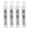 Briwooody 4 Pack Wooden Curtain Rod Brackets Curtain Rod Holder