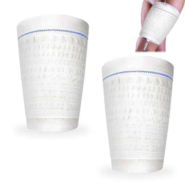 2 PCS Catheter Leg Bag Holder, Convenient Washable Catheter Sleeves