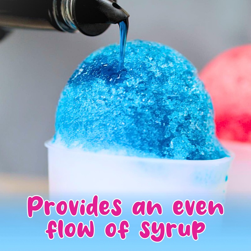 Hawaiian Shaved Ice 3 pack Free Flow Pourers, for Snowcone