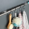 8 Pcs Adhesive Curtain Rod Holder Hooks Self-Adhesive Curtain Rod