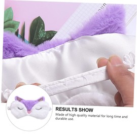 FOMIYES 1pc Sleep Mask for Travel Blindfold Eye Cover Sleep Mask Plush Pattern