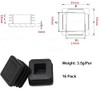 MUZIEBA 1" Square Tubing Plug End Caps, 30 Pack Tubing