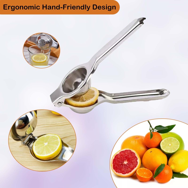 Loimon Lemon Squeezer Juicer, Stainless Steel Manual Juicer, Sturdy and