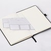 Graph Grid Paper Notebook/Journal - Classic Journal/Notebook with Ribbon Divider,
