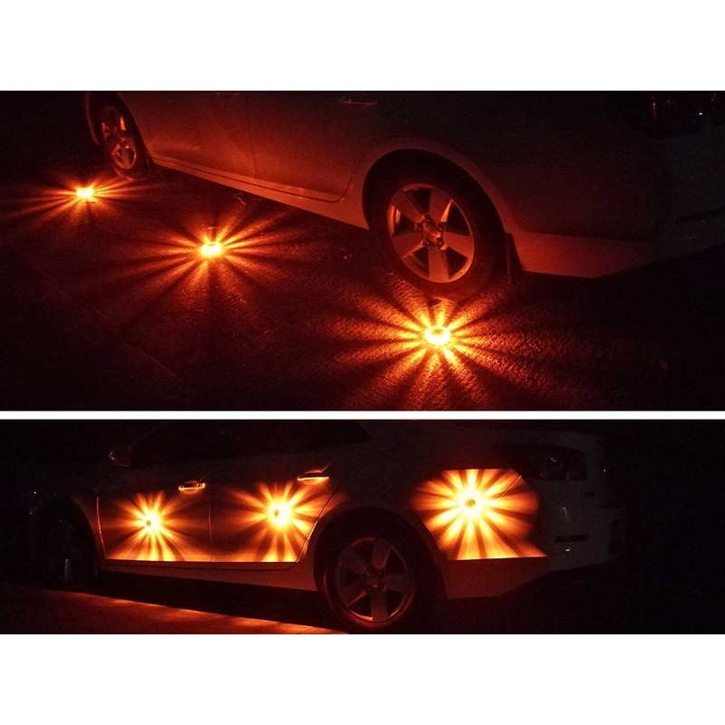 Tobfit 12 Pack LED Road Flares Emergency Lights Roadside Safety