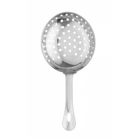 HENDI Julep Strainer, BarUp, Colino Filtro da Cocktail, cucchiaio forato da bar, barman, 160 x 75 mm, acciaio inox