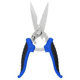 Kitchen Scissors Heavy Duty, Metal Carpet Cutter, High Carbon Stainless Steel Shears, Wire Thread Snips with Fine Serrated Blades, Tough Cut Scissors for Home Pruning, Special Tool for Electricians