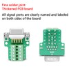 ANMBEST 2PCS DB9 Breakout Connector, Solderless Metal Shell RS232 D-SUB