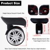 Luggage Wheels Replacement,1 Pair Suitcase Replacement Wheels,Replacement Suitcase Wheels,Easy Installation