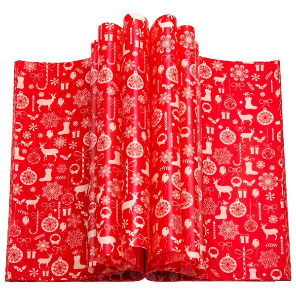 100 Pcs Christmas Wax Paper, Wax Paper Sheets for Food