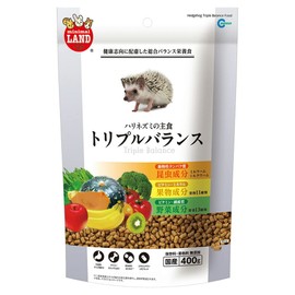 Marukan Hedgehog Staple Triple Balance 400 Grams (x1)