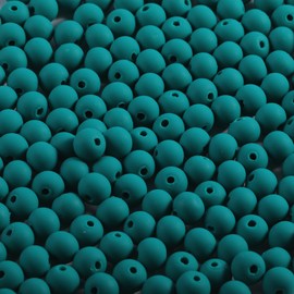 250Pcs Green Clay Beads for Bracelets Making, 6mm Round Beads Clay Ball for DIY Necklace Earring Making Kit