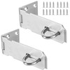 4 PCS 3.4 Inch Padlock Hasp, KINJOEK Stainless Steel Security
