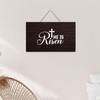 Modern Home Decor Wood Plank Hanging Sign He Is Risen