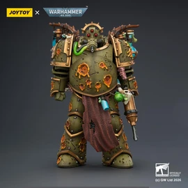 JOYTOY Warhammer 40K Death Guard Biologus Putrifier with Injector Pistol and Hyper Blight Grenades, 1:18 Action Figure Mecha Joy Toy Collection Model Gift, Height 4.88 inch