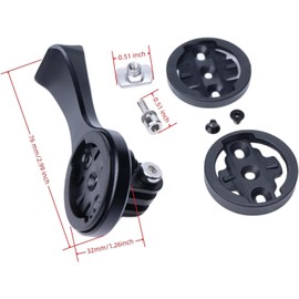 BSSOK Bicycle Mount Compatible with Specialized Stem Vange SL7, Out Front Combo Mount for Garmin Edge Wahoo Elemnt and Bryton