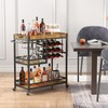 Lifewit Bar Cart, Home Bar Serving Cart, 3 Tier Drink