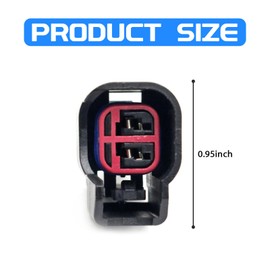 Hirificing 1PCS Fuel Injector Connector Wiring Harness, EV6 EV1 EV14 Injector Pigtail Plug Wire Harness Socket Plug-in Adapter Replacement Kit, Universal Standard Automotive Fuel Injector Pigtail