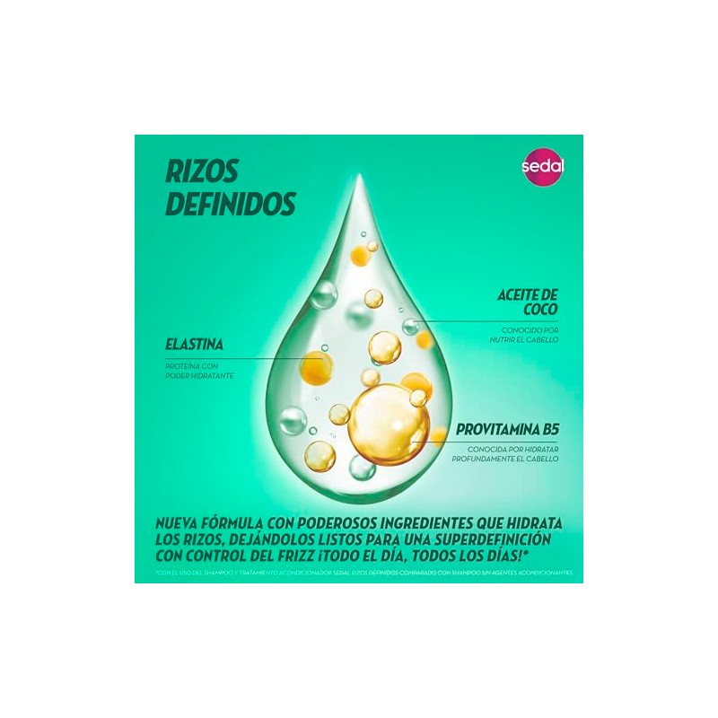 Shampoo Sedal Rizos Definidos 620 ml