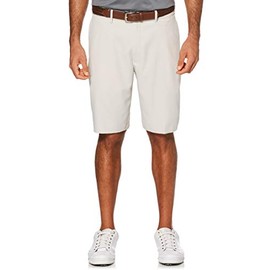 PGA TOUR Men's Expandable Flat Front Golf Short, Silver Cloud, 42