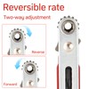 emperoch 2 Pieces Mini Ratchet Wrench Set Ratcheting Screwdriver Wrenches