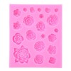 3D Molde De Caramelo De Fondant De Flor De Rosas