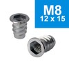 Stahlia Screw-in Nut M8 x 15 Thread Insert Wood Steel