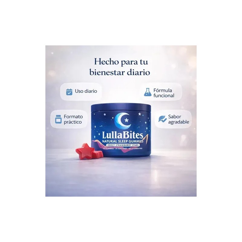 Gomitas Para Dormir Sin Melatonina Lullabites 60 Pzas