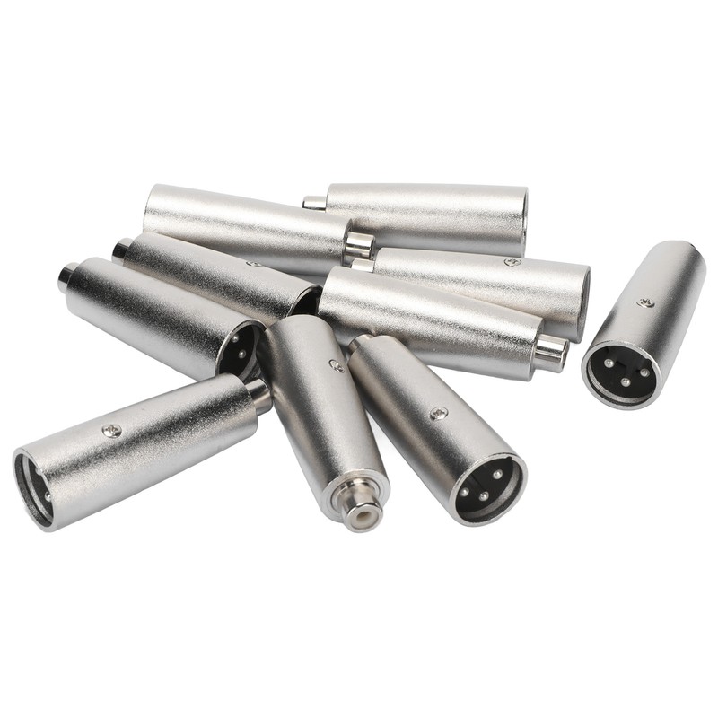 RCA to XLR Adapter Female to Male Noise Reduction Metal