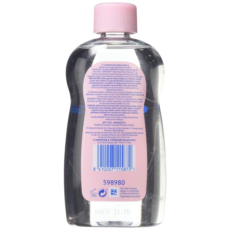 JOHNSONS OLIO ROSA BABY 300 ML.