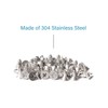 50pcs #8 x 3/8" (9.5mm) Stainless Flat Head Phillips Wood