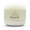 Sensy Crochet Thread Classic Size 10, 100% Mercerized Giza Cotton,