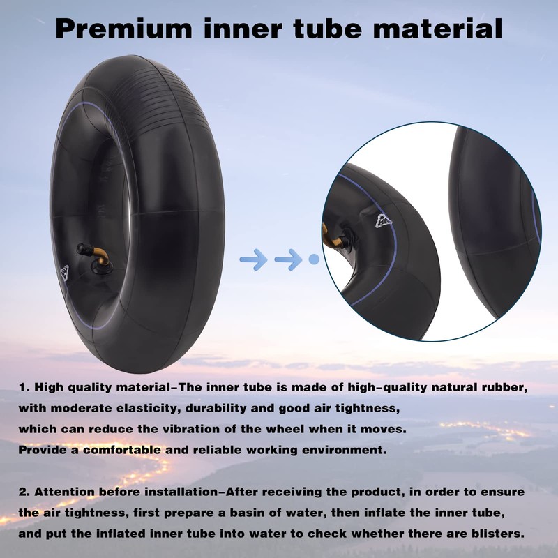 AWSZH(2 pack) 4.10/3.50-5 Inner Tube with TR87 Bent Valve Stem