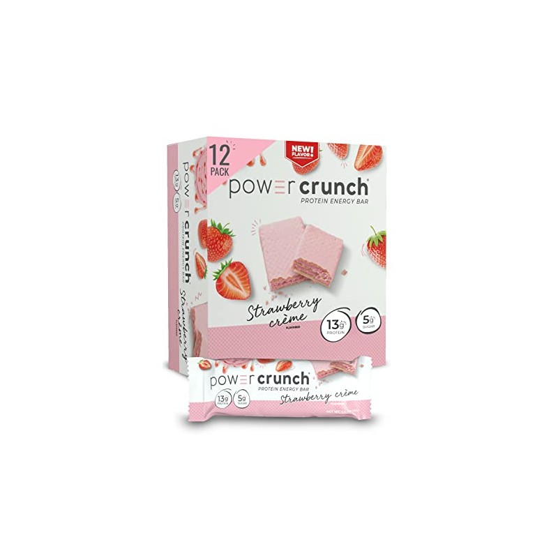 Power Crunch Protein Wafer Bars, High Protein Snacks with Delicious
