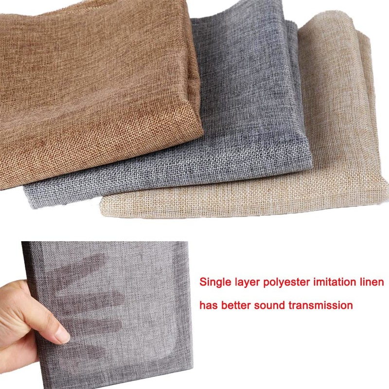 Flushbay- Speaker Grill Cloth Linen Speaker Fabric Protective Dustproof Mesh