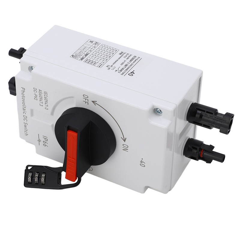 PV Solar Disconnect Switch 32A 4P IP66 Waterproof Photovoltaic Isolator