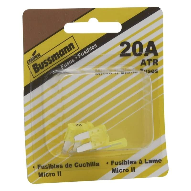 Bussmann BP/ATR-20-RP ATR Micro II Automotive Blade Fuse (2 Leg