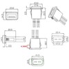 Typheoniks 2Pin USB 2.0 USB Female Pigtail Cable Power Jack