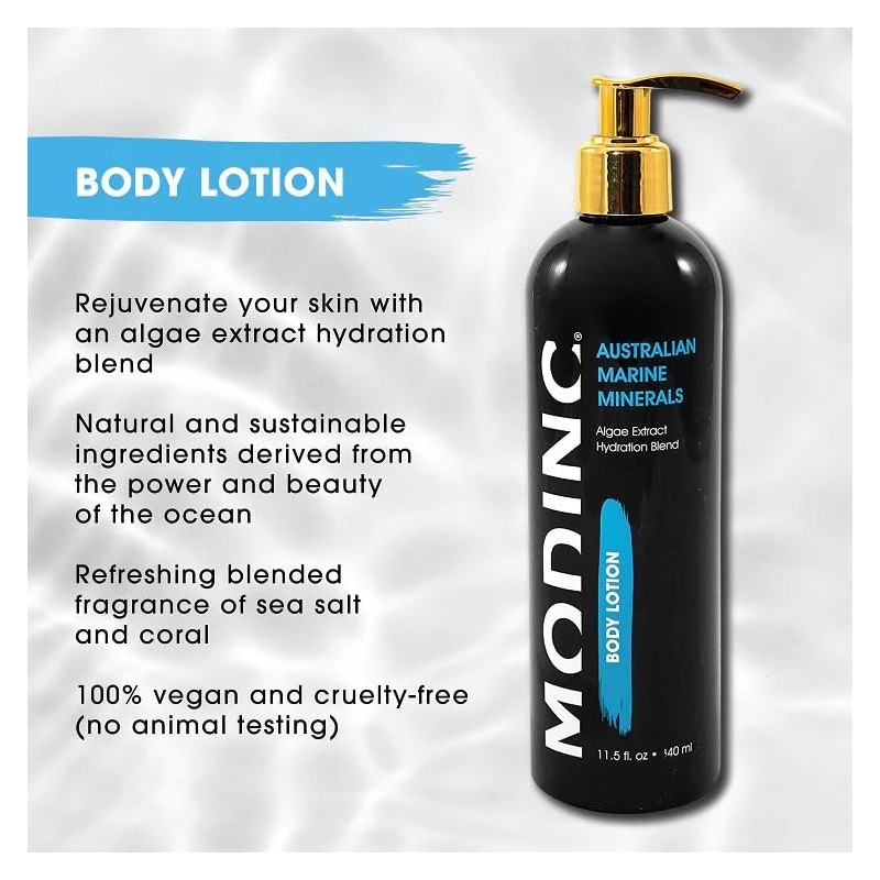 MODINC Australian Marine Mineral Body Lotion, Algae Extract Blend, Moisturizing