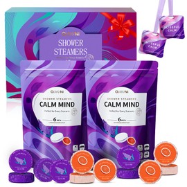 Shower Steamers Aromatherapy - 12 Pack Shower Bombs Natural Organic Essential Oils Comes with 2 Sachet, Birthday Gifts for Women, Gifts for Mom Wife Her Grandma Sister