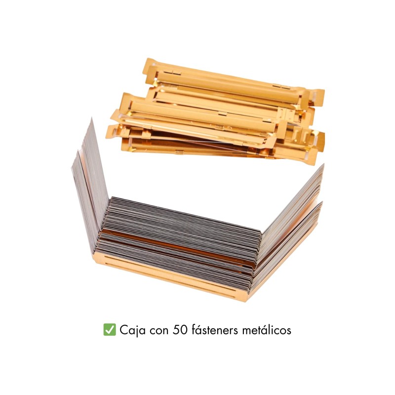 MTL79190 - Pack of 50 Fasteners, Gold