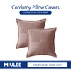 MIULEE Blush Pink Corduroy Pillow Covers with Splicing Set of