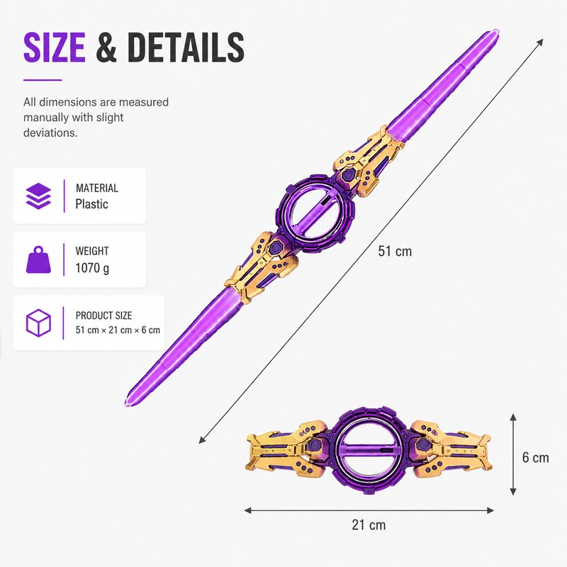 Light Up Toy Sword for Kids – LED Sound Effect