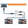 Universal 2-Port RF Coax Combiner Splitter For Cable TV ATSC