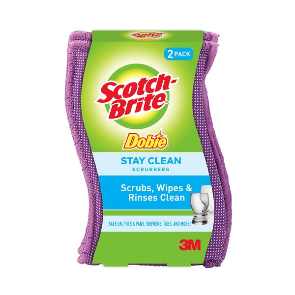 Scotch-Brite Stay Clean Scrubbers - 2 CT