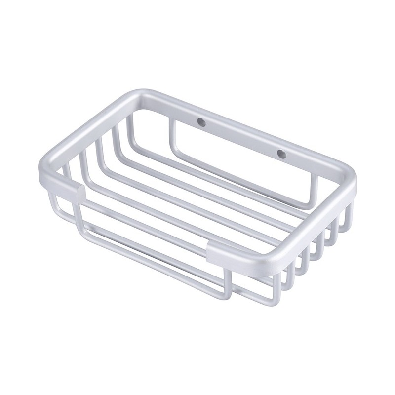 Yosoo Wall Mounted Soap Dish Storage Basket Soap Dish Aluminium