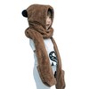 Hooded Scarf Winter Warm Scarf Hat Plush Winter Hat Women's