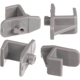 (Pack of 6) Replacement Shelf Clips for Turbo Air Freezers & Refrigerators, Gray Plastic Shelf Clips for Commercial Kitchen Freezers and Refrigerators (6)